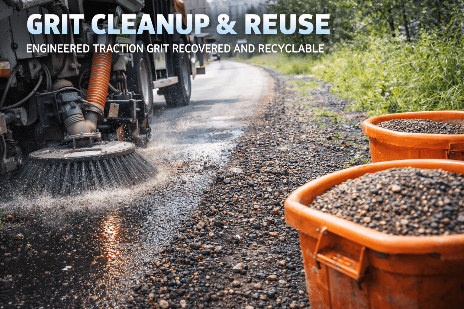 Grit cleanup and reuse system